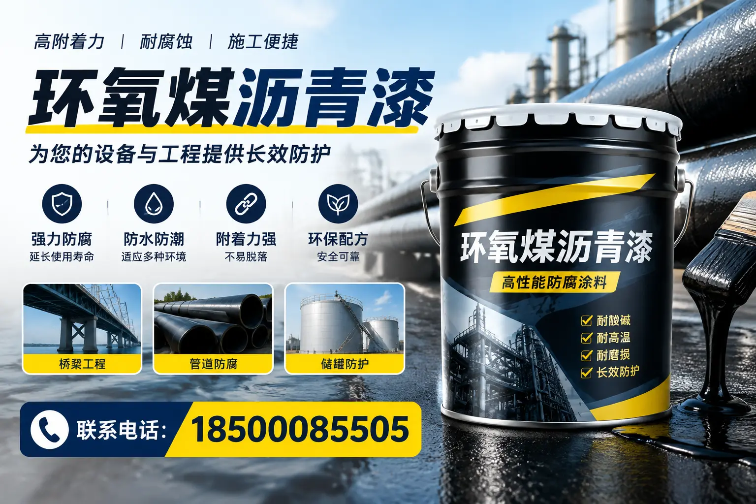 环氧煤沥青漆与其他涂料的对比分析,助力泰安企业决策